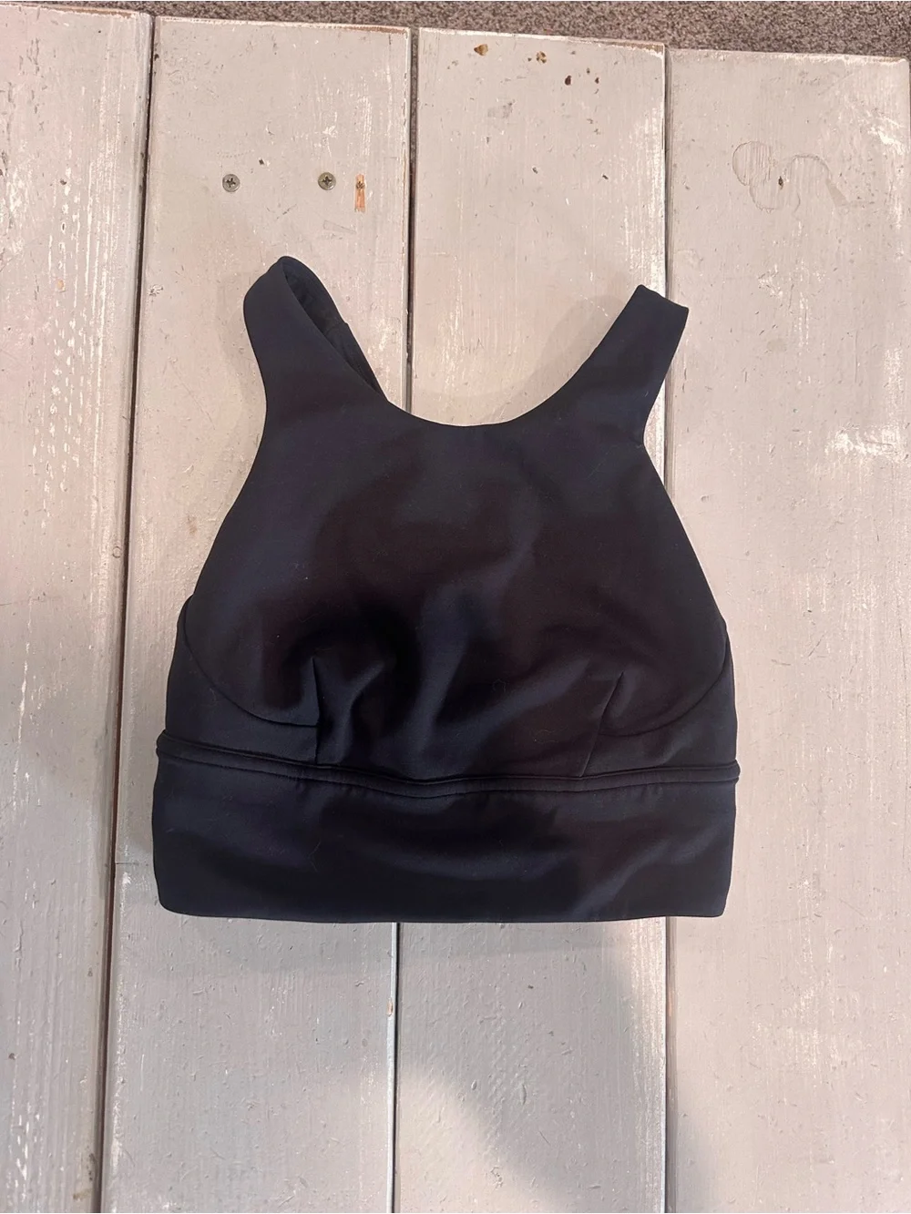 Lululemon Wunder Train Long-Line Bra *Medium Support, C/D Cups Black sz 4